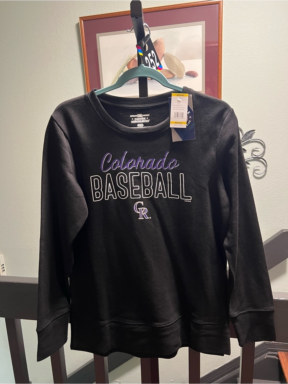 Genuine Merchandise Black Colorado Baseball Crewneck Sweatshirt #252